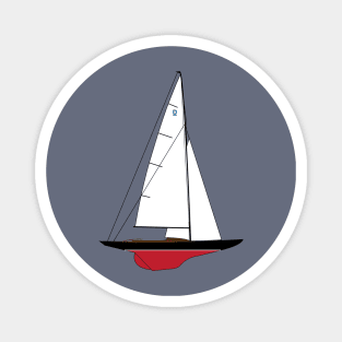 Dragon Class Sailboat Magnet